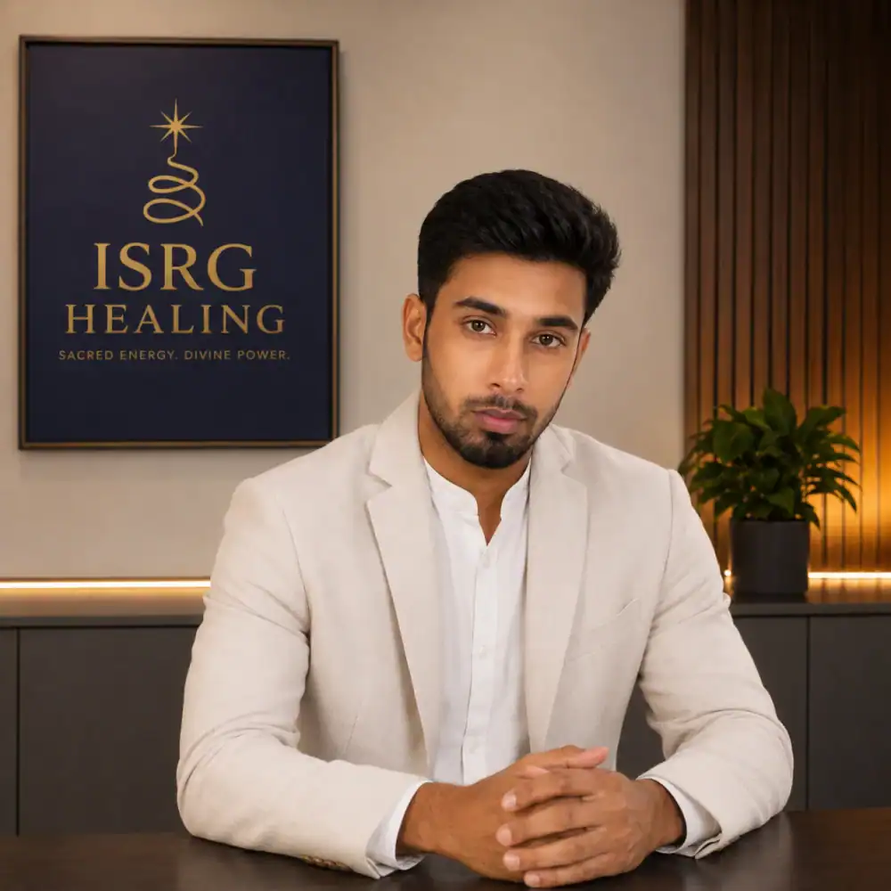 Portrait of a professional man at ISRG Healing office.