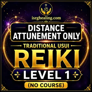 Traditional Usui Reiki Level 1 Distance Attunement Only without course for beginners. Remote Reiki initiation by ISRG Healing.