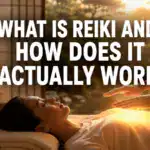 What is Reiki healing session with a practitioner and a client relaxing.