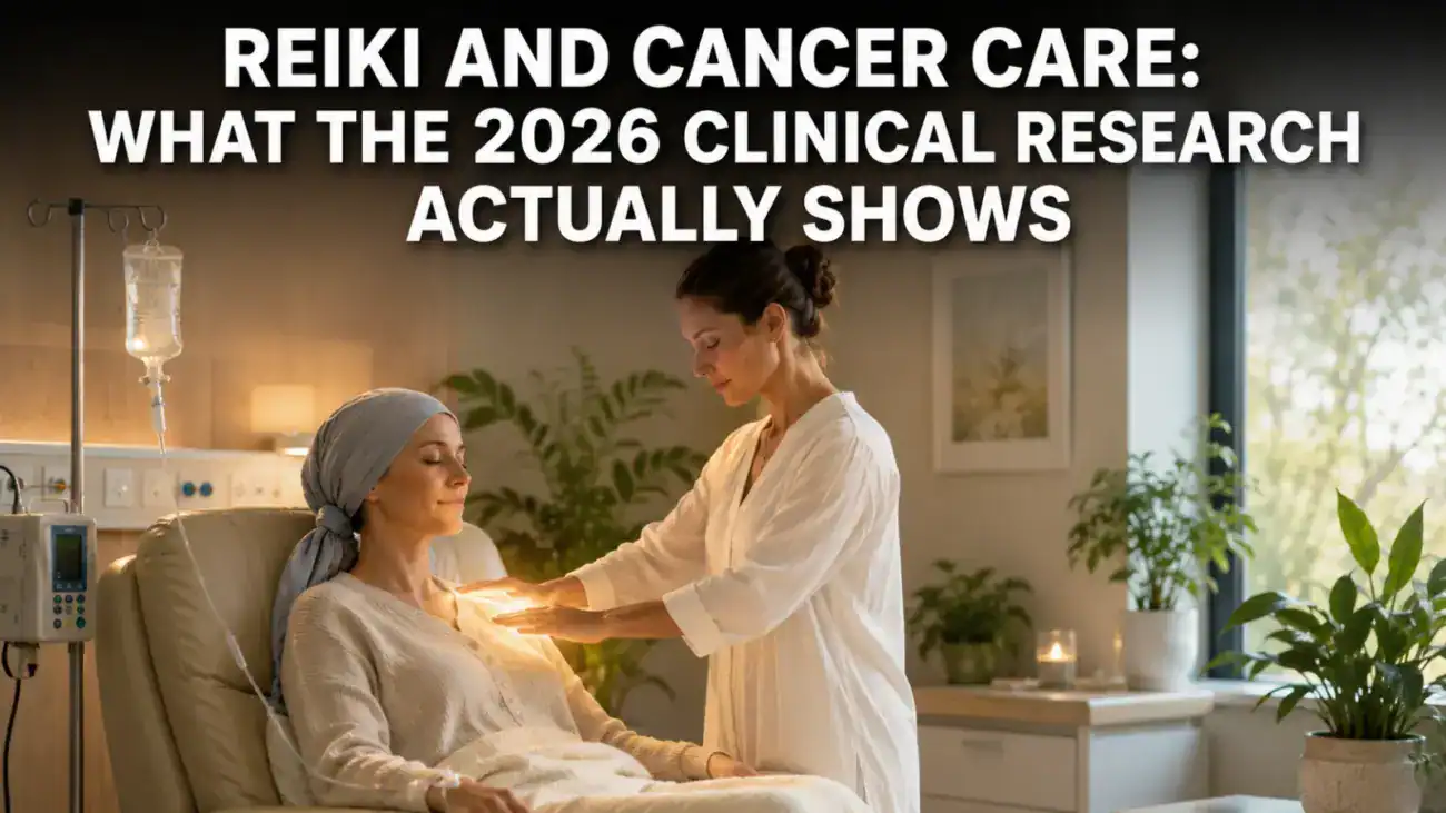 Reiki healing session for cancer patient in a clinical setting.