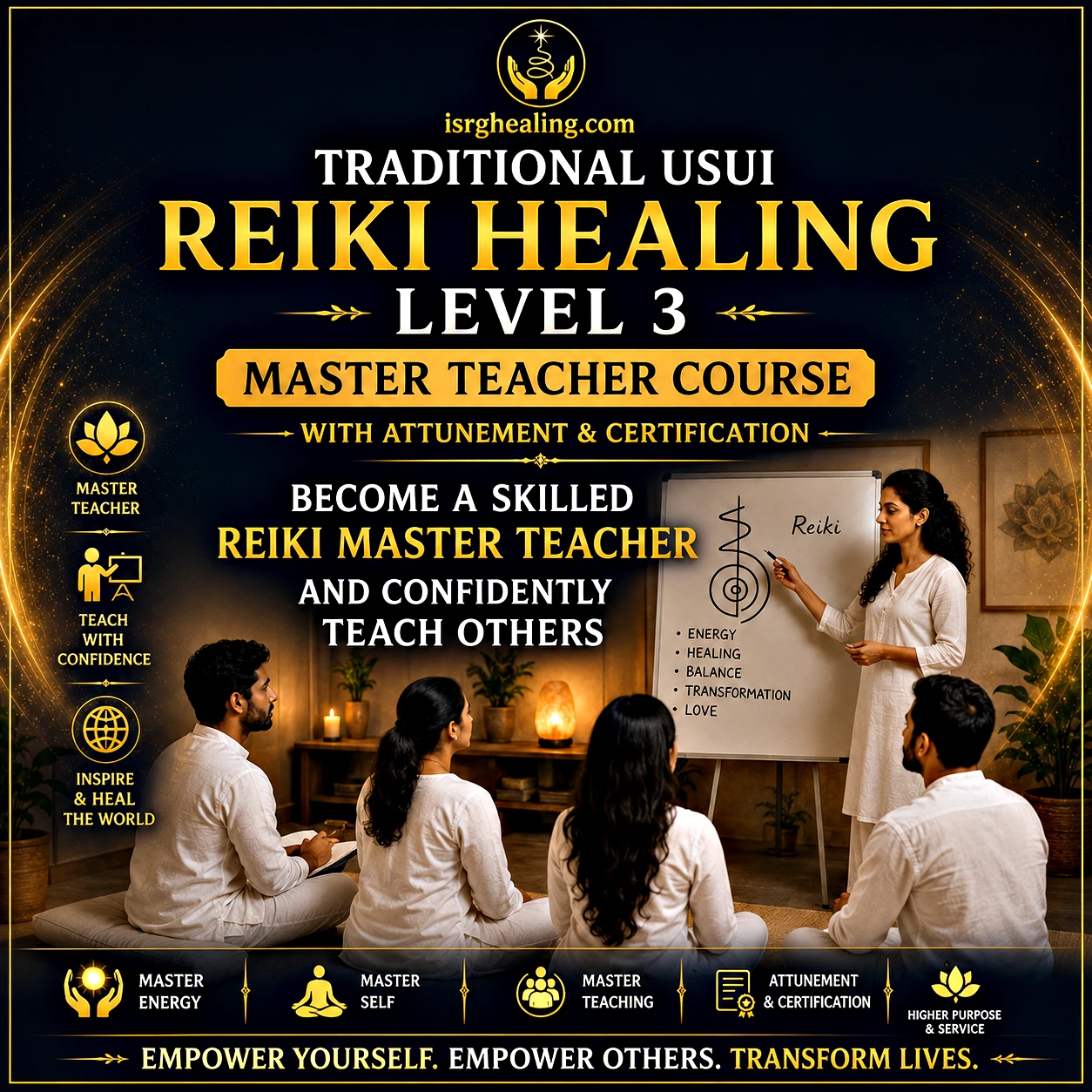 Usui Reiki Level 3 Master Teacher Course With Attunement