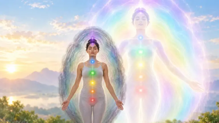 How Chronic Stress Changes Your Aura Layers Over Time 1 chronic stress changes your aura layers damage energy field illustration