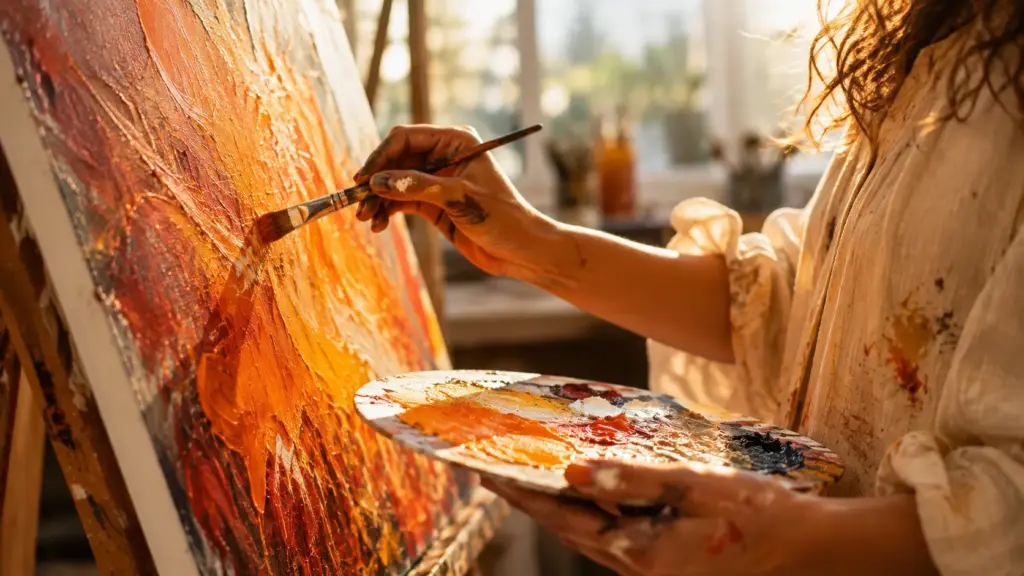 creative expression painting sacral chakra healing practice