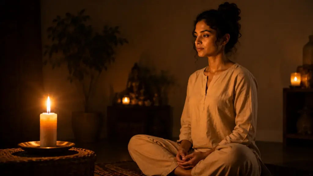 trataka candle gazing meditation third eye chakra practice